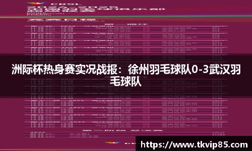 洲际杯热身赛实况战报：徐州羽毛球队0-3武汉羽毛球队